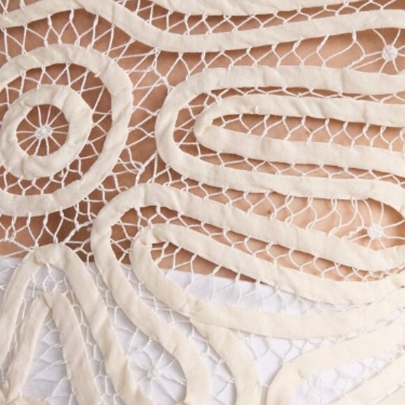 NWOT Spring 2023 Collection ULLA JOHNSON Nomi Lace Top in Pristine XS $890 - Picture 4 of 8